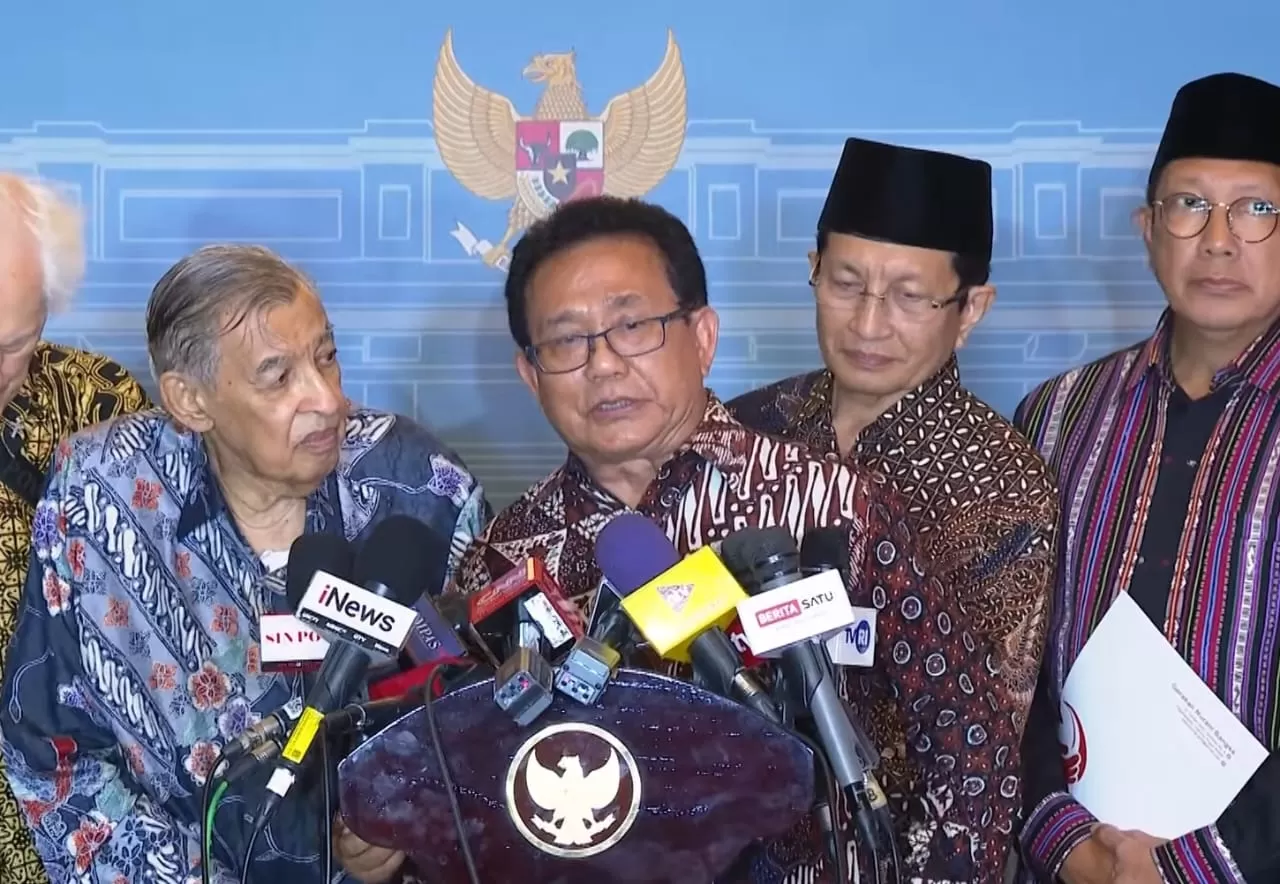 Para tokoh lintas agama dalam Gerakan Nurani Bangsa (GNB) bertemu dengan Presiden Prabowo pada Kamis, 11 September 2025. (Tangkapan layar YouTube Sekretariat Presiden)