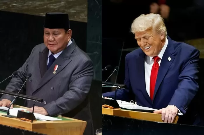 Menyoroti komentar Presiden AS, Donald Trump (kanan) ke Presiden RI, Prabowo Subianto (kiri) yang berpidato dalam sidang PBB, New York. (Instagram.com / @prabowo - @realdonaldtrump)