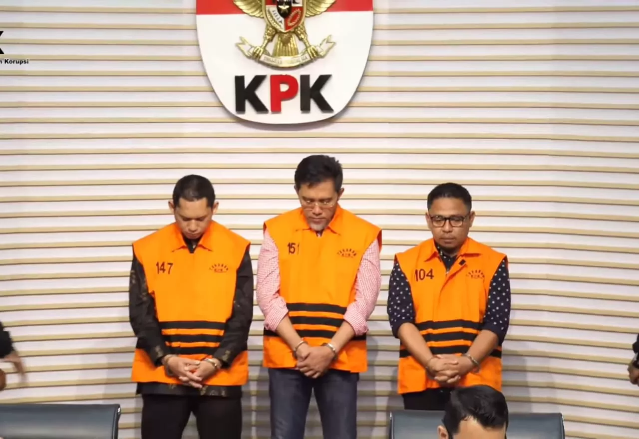 Tangkapan layar para tersangka baru yang diungkap KPK dalam kasus dugaan korupsi pembangungan RSUD Kolaka Timur. (Dok KPK)