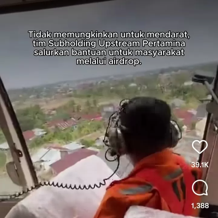 Pertamina Kerahkan Helikopter, Antar Logistik ke Aceh Tamiang