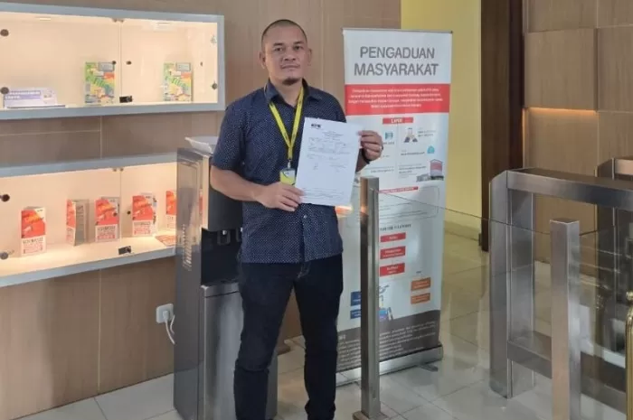 Jaringan Pergerakan Masyarakat Bawah (Jaga Marwah) resmi melaporkan Ketua Satgas BLBI, Rionald Silaban ke KPK atas dugaan praktik KKN. (Dok. Jaga Marwah)