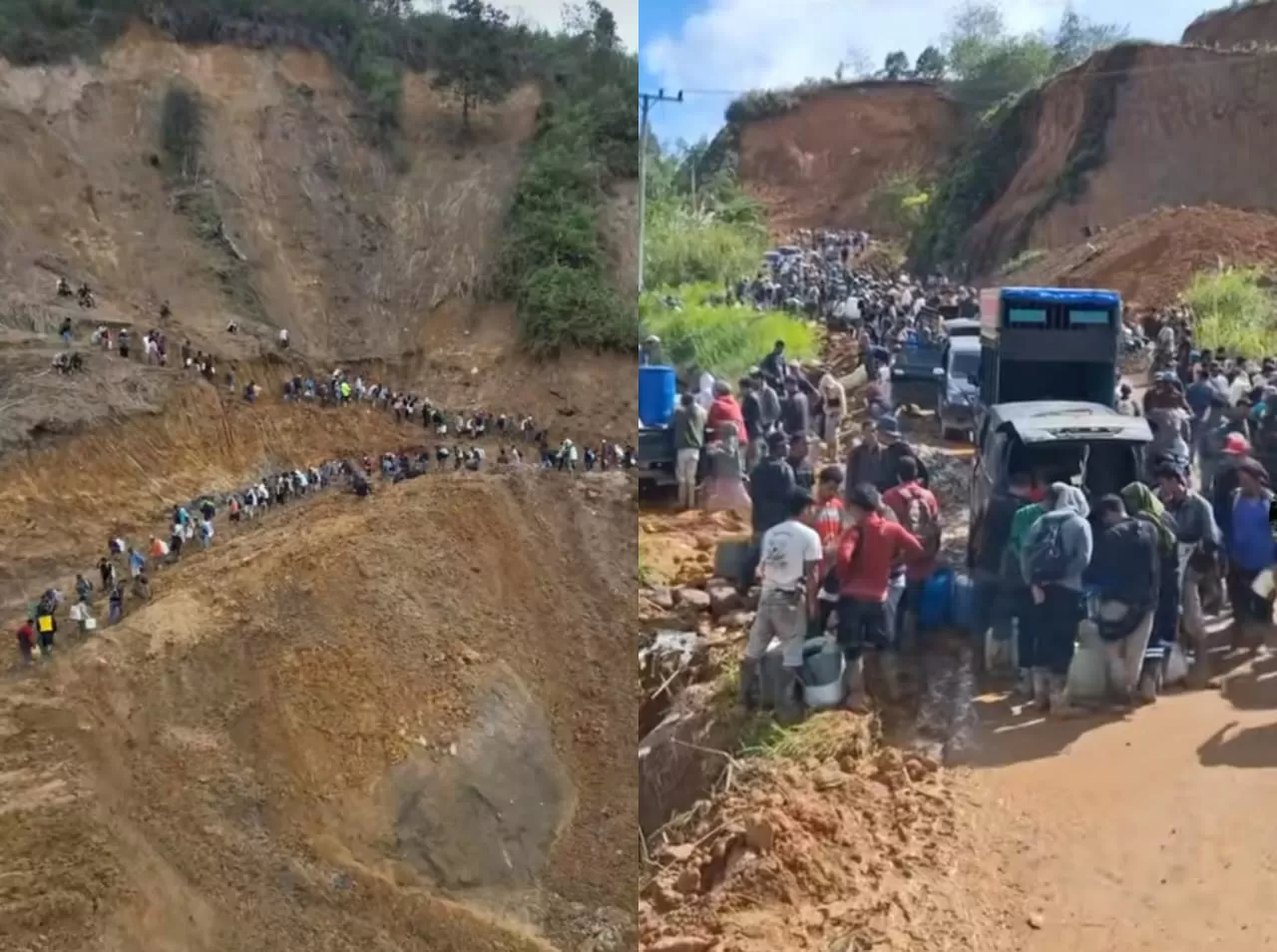 Warga Bener Meriah, Aceh  yang mencari bantuan sembako hingga BBM. (TikTok/seputar.provinsi.aceh - joe_sastra)