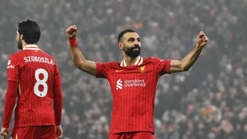 Mohamed Salah berkomentar tentang kemenangan Liverpool atas Leicester City (LFC.com)