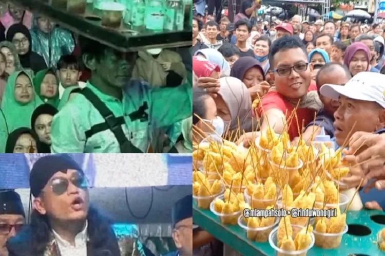 Potret momen Gus Miftah mengolok pedagang es teh di Magelang (kiri) dan pedagang telur gulung viral patok harga ke Wali Kota Solo (kanan) (X.com/@TheFemaleNeeds - Instagram.com/@mlampahsolo)