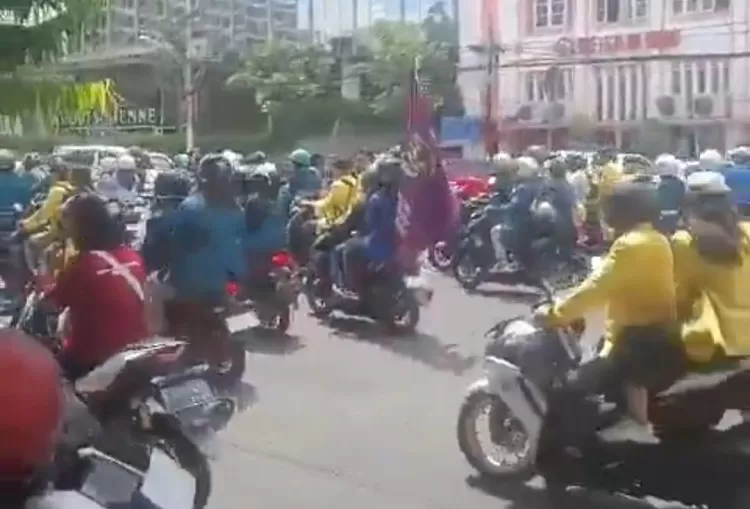 Demonstrasi ribuan mahasiswa di Kota Semarang protes kebijakan efisiensi anggaran Prabowo Subianto (Dok Istimewa)