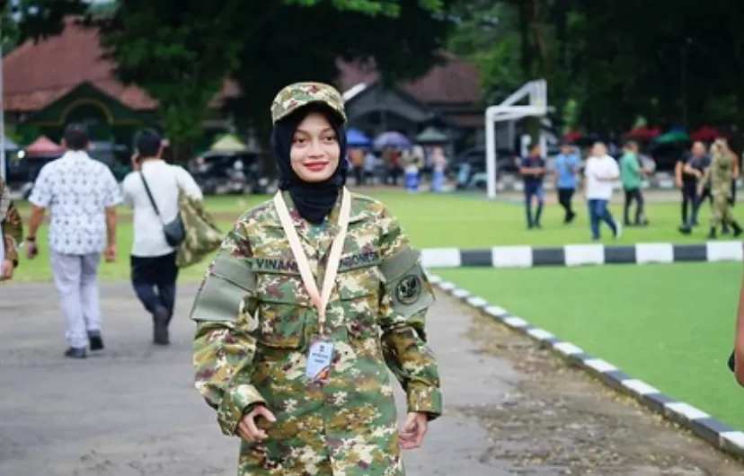 Wali Kota Kediri, Jawa Timur, Vinanda Prameswati, saat mengikuti retret kepala daerah di Magelang. 