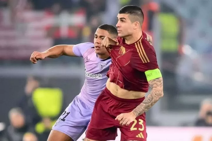 Gol Shomurodov jelang laga usai jadi penentu kemenangan 2-1 AS Roma atas Athletic Bilbao (Foto: officialasroma)