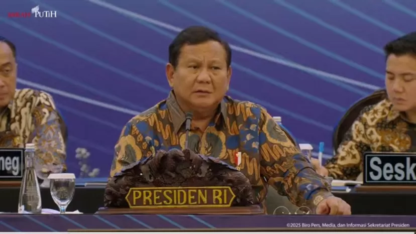 Presiden Prabowo Subianto menyebut, tak akan pernah capek memberikan pengarahan  (Dok: YouTube Satpres)