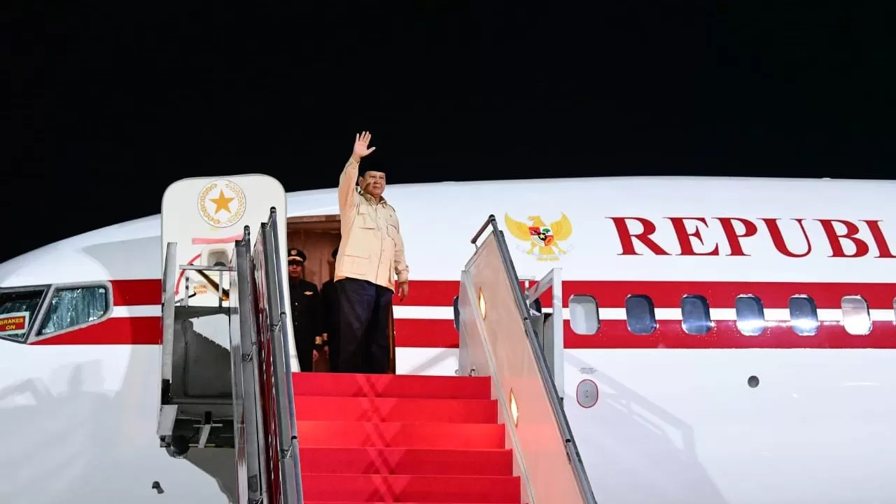 Presiden Prabowo Subianto bertolak ke lima negara Timur Tengah untuk kunjungan kenegaraan. (BPMI - Setpres)