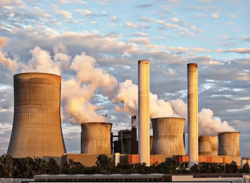 Ilustrasi PLTN yang akan dibangun Arab Saudi berdasarkan teknologi nuklir AS. (Canva)