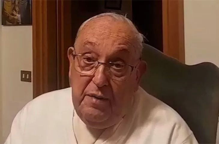 Tangkapan layar mendiang Paus Fransiskus dalam pesan video yang direkam pada pertengahan Januari 2024 untuk anak muda dunia. (Vatikan News)