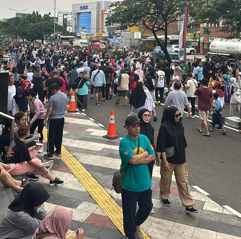 Car Free Day (CFD) perdana digelar di Jalan Margonda Raya oleh pada Minggu, 4 Mei 2025.