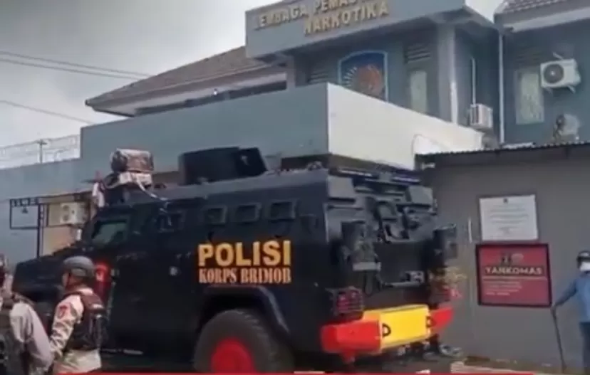 Kerusuhan di Lembaga Pemasyarakatan (Lapas) Narkotika Muara Beliti Kabupaten Musi Rawas, Sumatra Selatan (Sumsel),