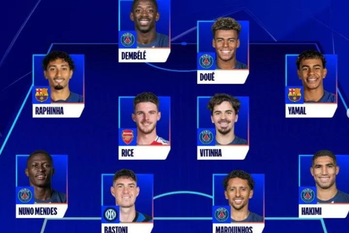 UEFA umumkan Team of the Season UCL 2024-2025 (Foto: instagram/@championsleague)