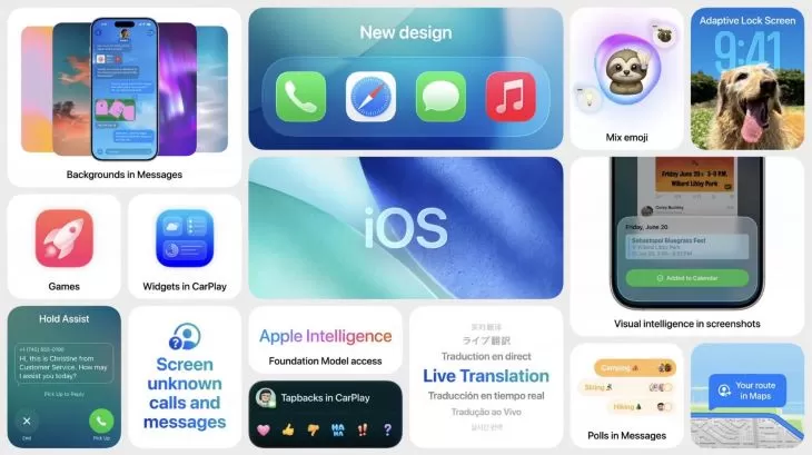Apple melakukan pembaruan besar-besaran pada sistem operasi terbarunya, iOS 26. (Apple)