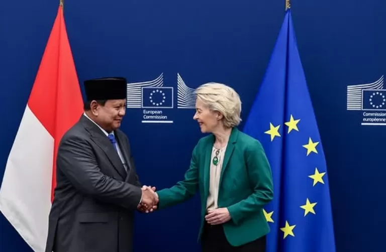 Presiden Prabowo memenuhi undangan Presiden Komisi Eropa, Ursula von der Leyen di Brussels, Belgia pada Minggu&nbsp;13 Juli 2025. (Instagram @prabowo)