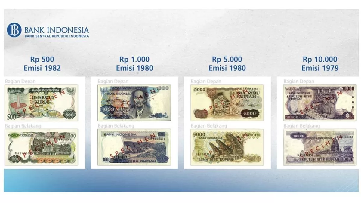 Daftar Uang Kertas dan Logam Rupiah yang Sudah Tak Berlaku (foto: Tangkapan Layar Web BI)