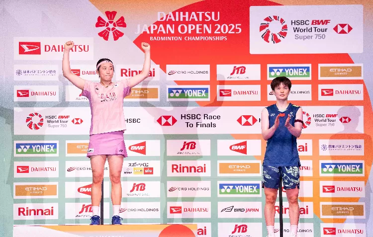 China Juara Umum Japan Open 2025. (X @BadmintonTalk)