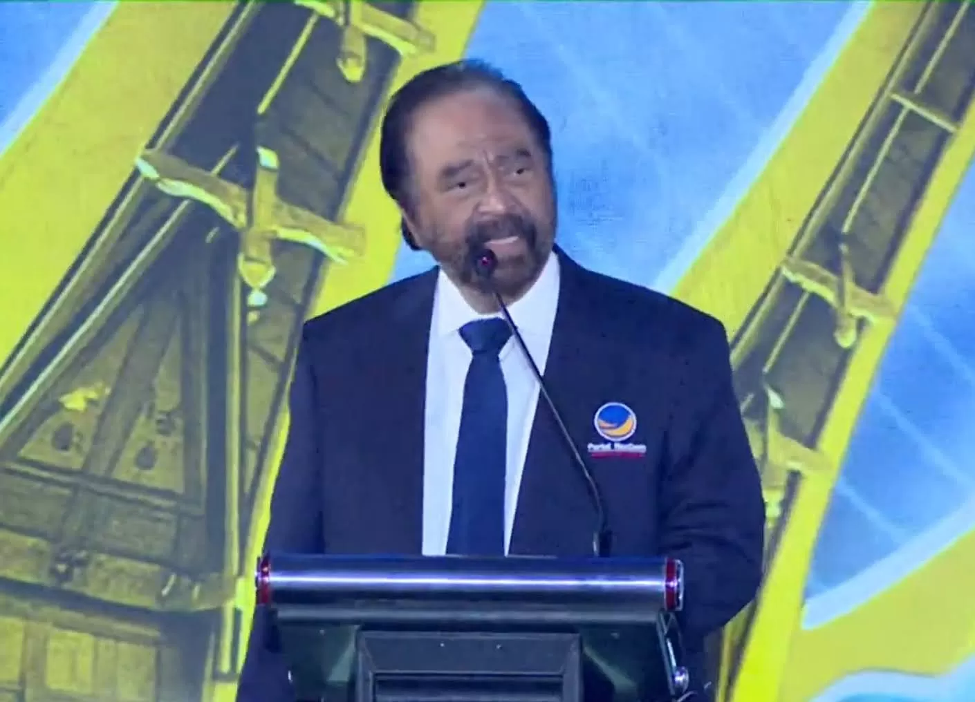 Ketua Umum Nasdem Surya Paloh soal Soeharto jadi pahlawan nasional  (Tangkapan layar YouTube NasDem TV)