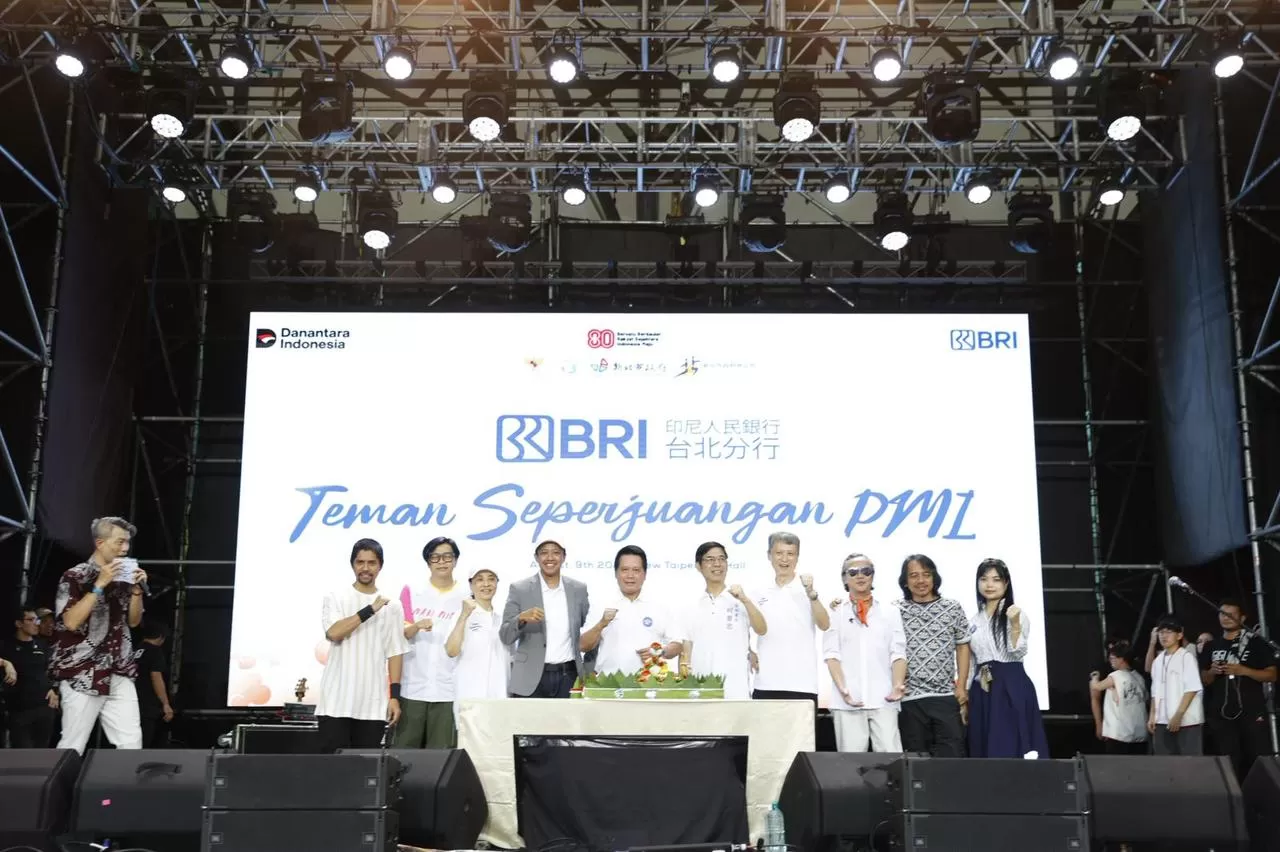 perayaan bertajuk "BRI Taipei Teman Seperjuangan PMI" di Taipei pada 8 Agustus 2025 yang dimeriahkan band GIGI. (Foto: BRI)