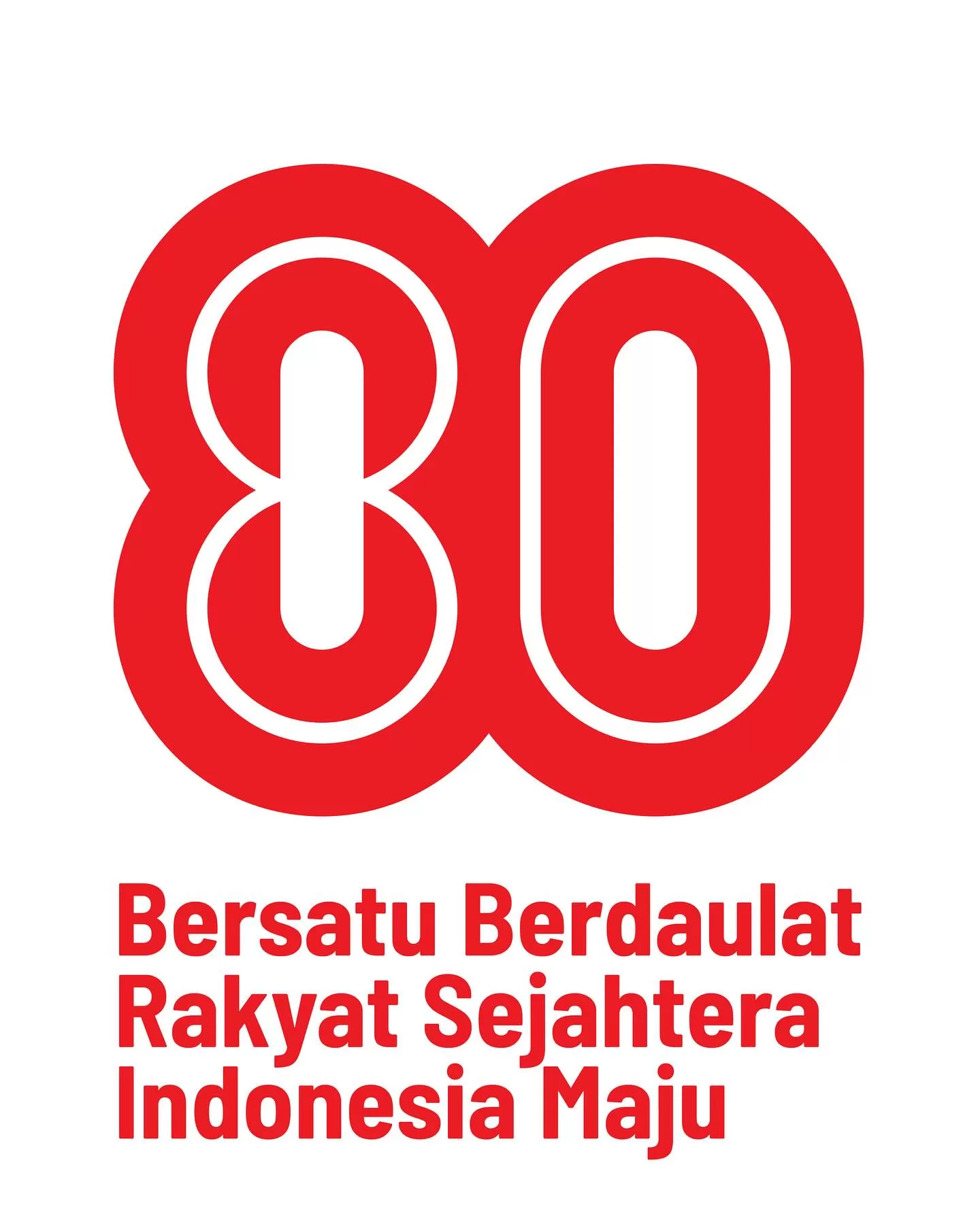 Logo HUT ke-80 RI Resmi Diluncurkan: Inilah Tema, Filosofi Mendalam, dan Link Download Gratisnya. (Instagram.com/@republikindonesia)