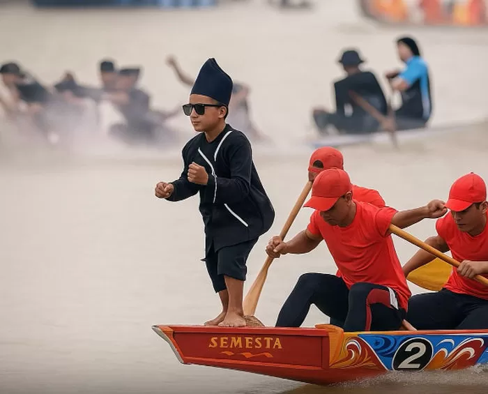 Pacu Jalur, warisan budaya Riau jadi sorotan dunia (Foto: Instagram/@gif_names_finding)