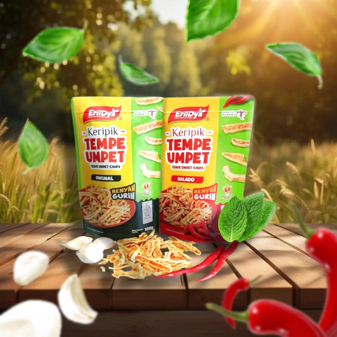 Salah satu produk Rumah BUMN binaan BRI yang kini tersedia di etalase toko medern. (Foto: Erildya Cemilan)