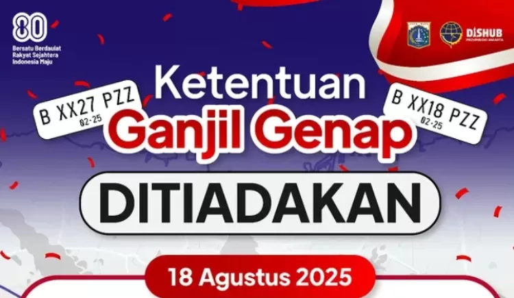 Jakarta bebas ganjil genap, mobil bisa melaju. (Instagram @dishubdkijakarta)