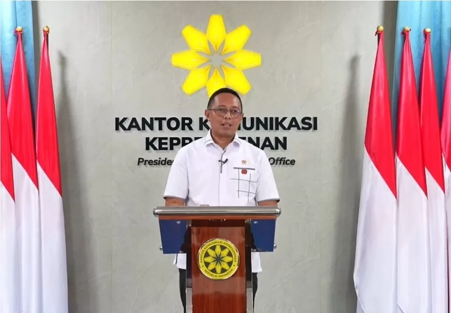 Kepala Kantor Komunikasi Kepresidenan (PCO) Hasan Nasbi memberi penjelasan alasan Presiden beri kenaikan pangkat polisi korban demo ricuh. (Tangkapan layar YouTube Kantor Komunikasi Kepresidenan)