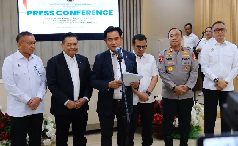 Yusril Ihza Mahendra soal 6.719 orang ditahan terkait demonstrasi akhir Agustus 2025 (KONTEKS.CO.ID/Dok. IG Yusril Ihza Mahendra)