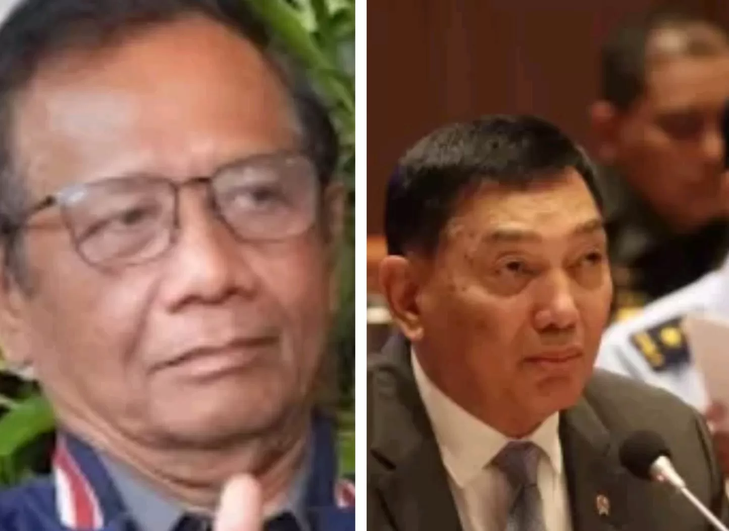 Mahfud MD dan Mahfud MD dan Sjafrie Sjamsoeddin, disebut jadi kandidat kuat jabat Menko Polkam (Foto: Tangkapan layar YouTube Denny Sumargo/Kemhan RI)