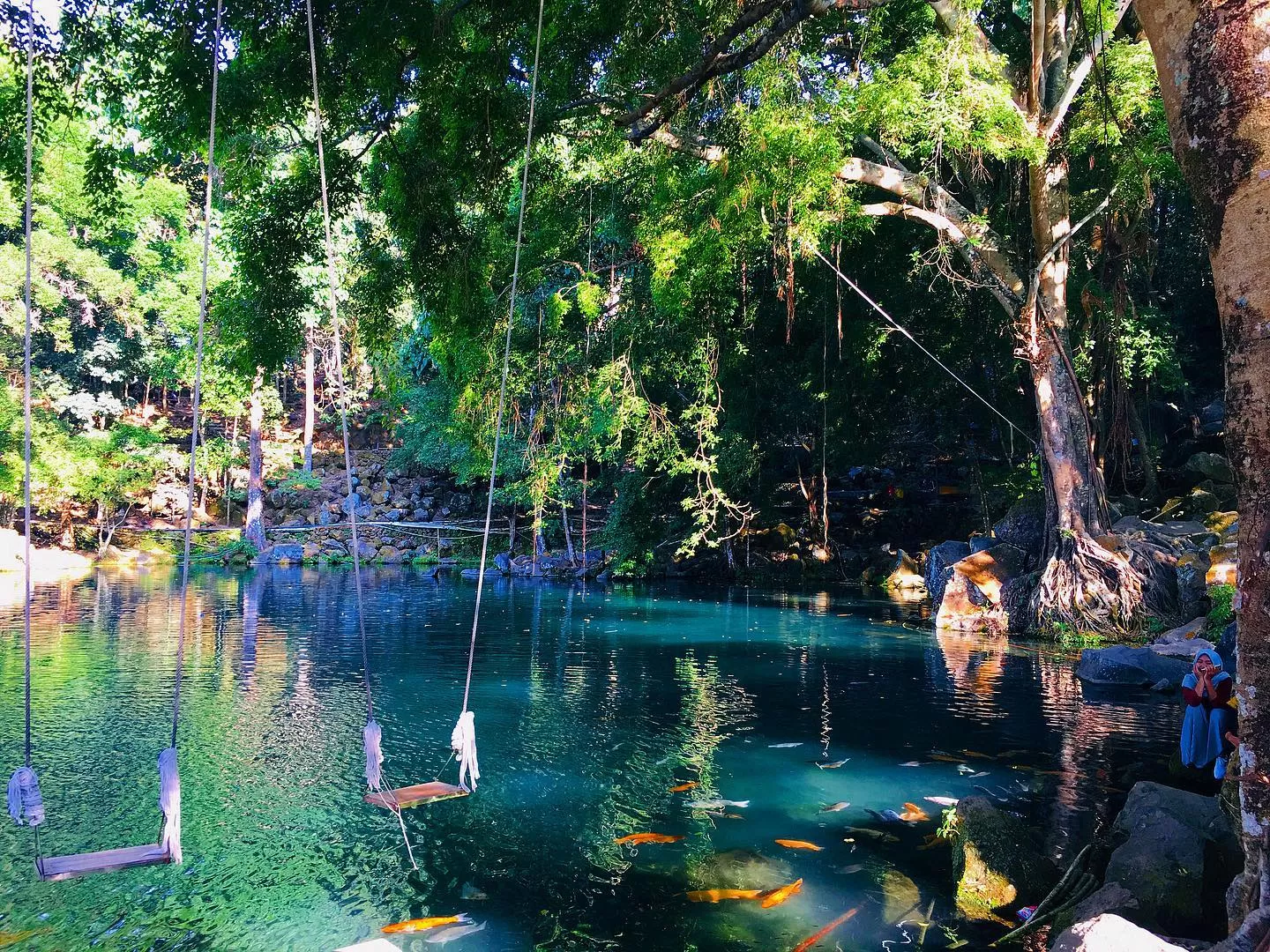 Telaga Biru Cicerem. (Instagram.com/fatchi.roichan)