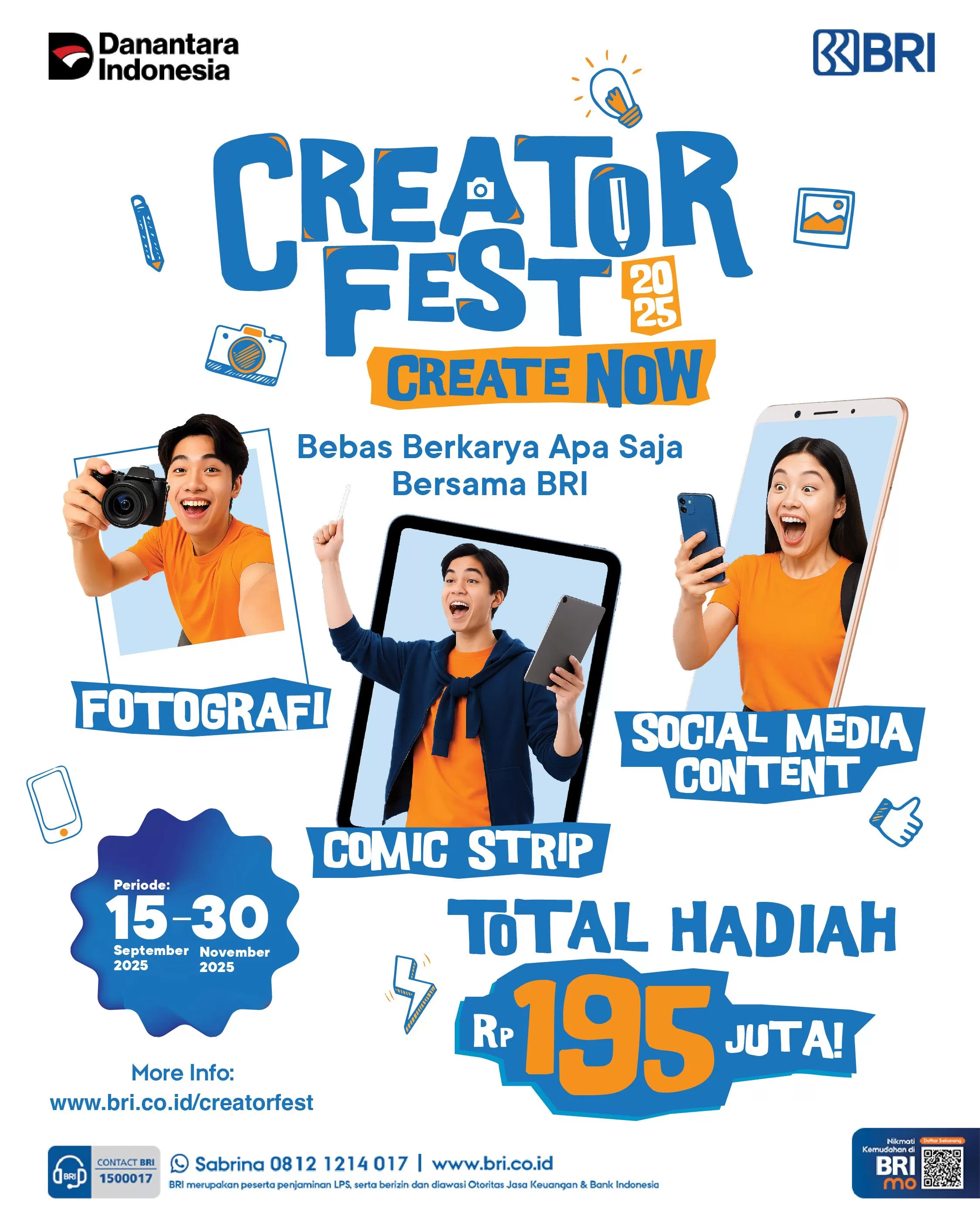 BRI Creator Fest 2025 yang digelar sebagai wadah kreativitas masyarakat.  (Foto: BRI)