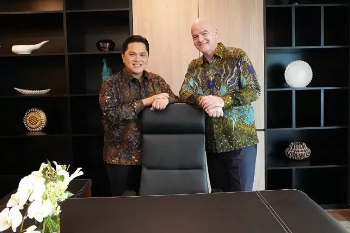 Presiden FIFA sambut positif Erick Thohir jadi Menpora RI (Foto: instagram/@erickthohir)