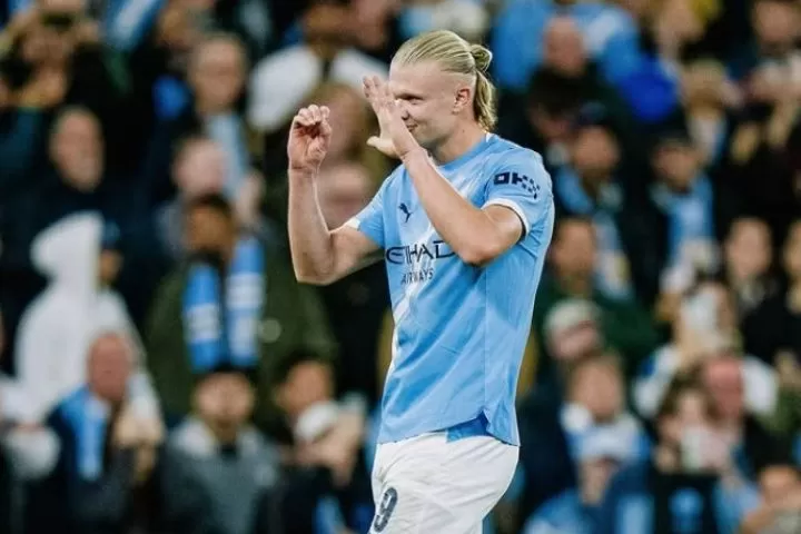Haaland pecahkan rekor 50 gol Liga Champions (Foto: instagram/@mancity)