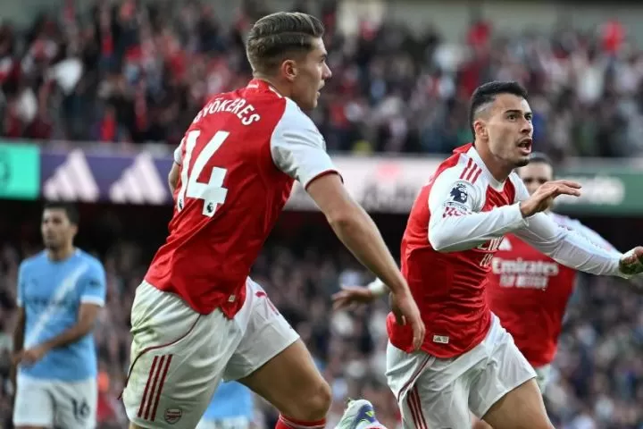 Gol Gabriel Martinelli di menit akhir selamatkan Arsenal dari kekalahan (Foto: instagram/@arsenal)