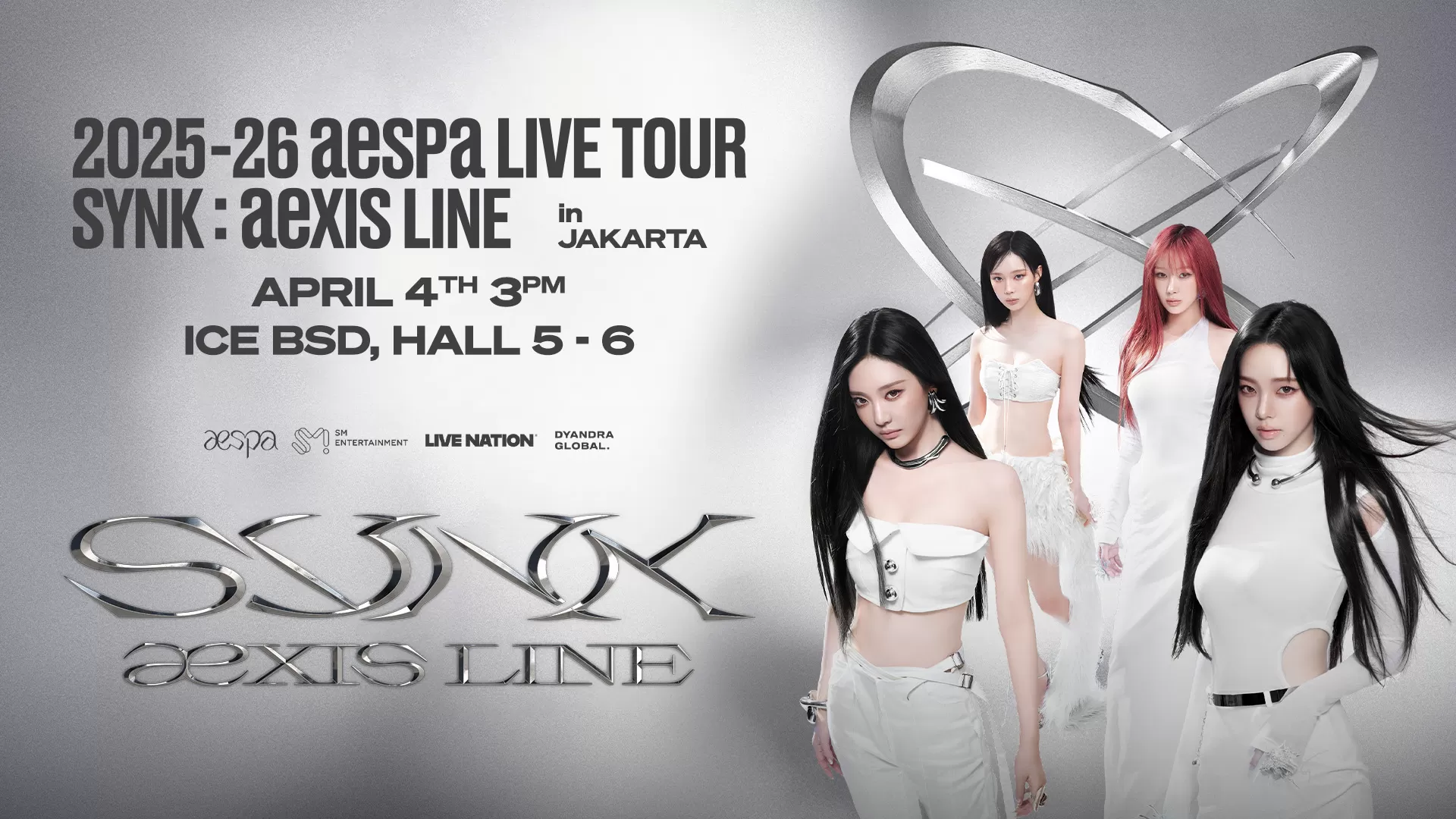 konser aespa LIVE TOUR SYNK aeXIS LINE in Jakarta (foto: Instagram.com/@dyandraglobal)
