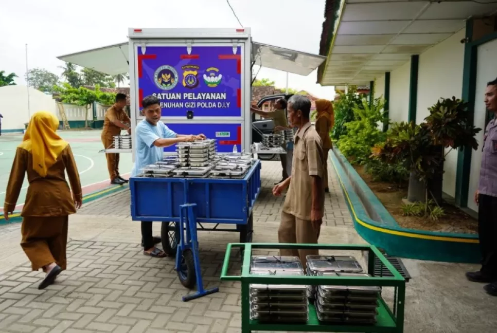 Polda DIY tidak ketinggalan menyiapkan SPPG untuk mendukung program MBG. (Polda DIY)