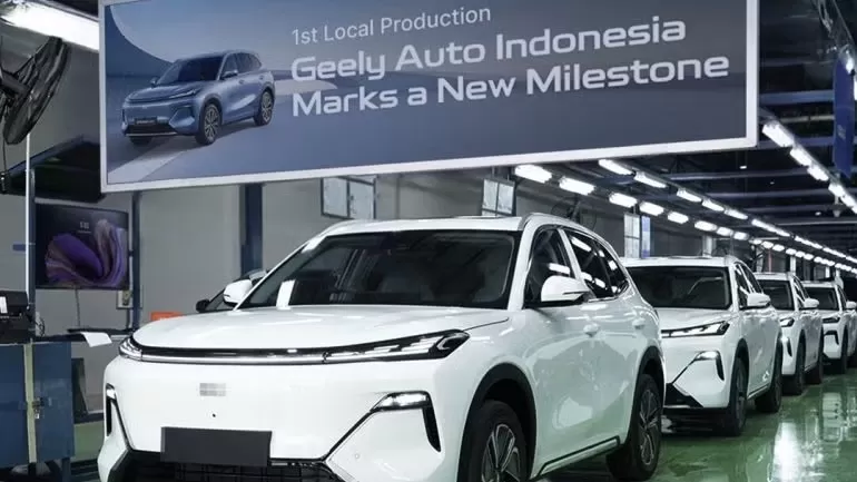 Geely mulai memproduksi kendaraan di Indonesia sebagai bagian ekspansi global. (Istimewa)