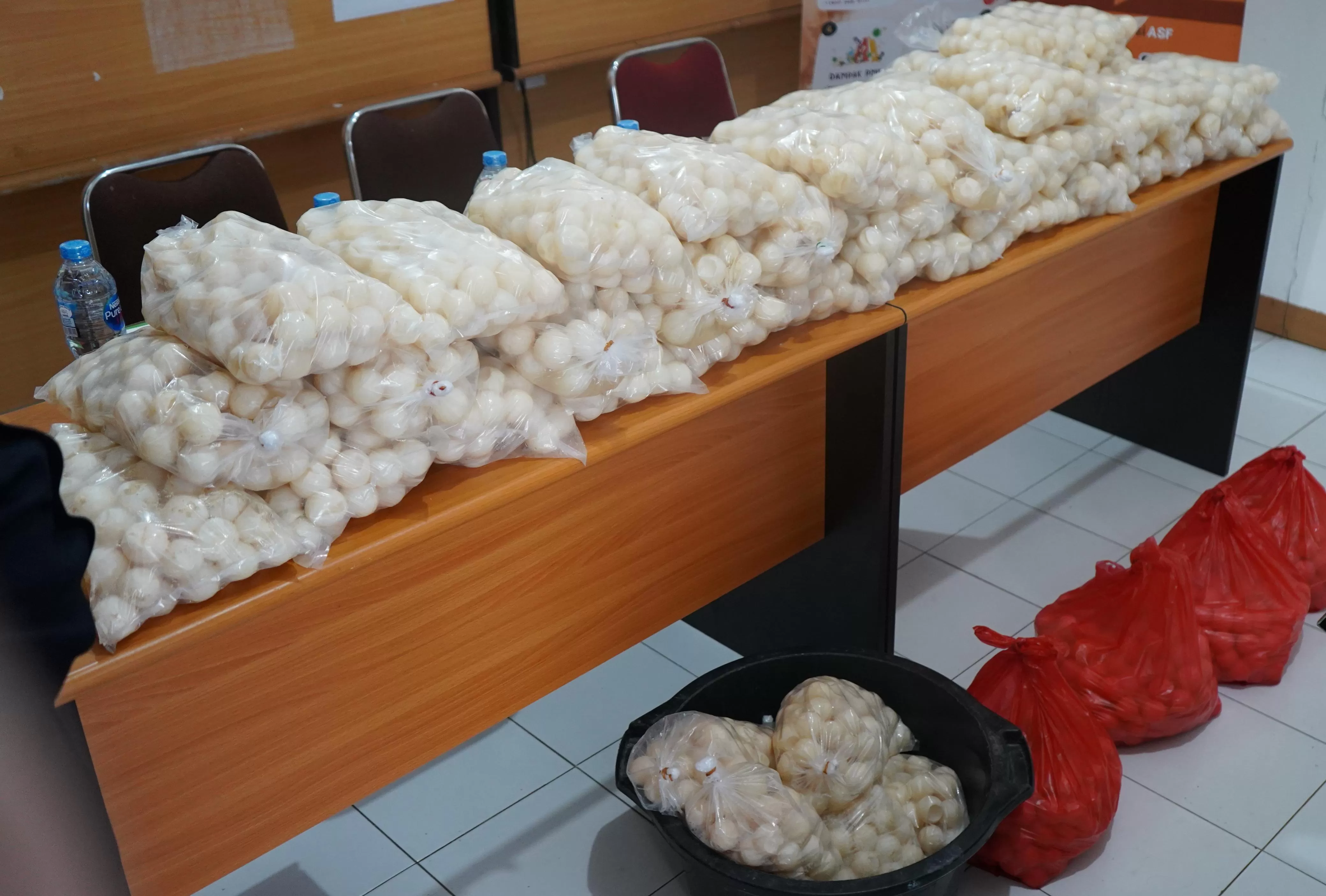 Ilustrasi telur penyu yang disita Bea Cukai Indonesia. (Dirjen Bea Cukai)