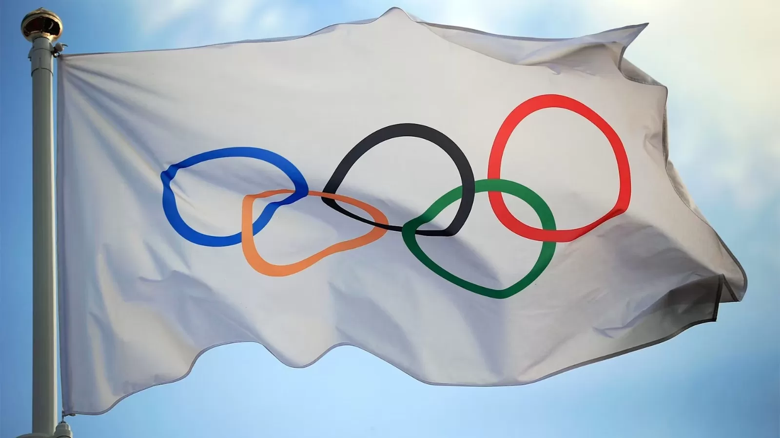 Bendera IOC atau Komite Olimpiade Internasional. (IOC)