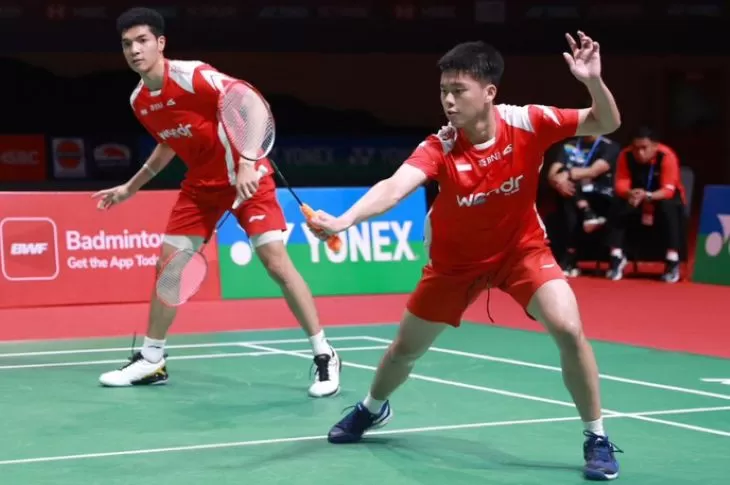 Ganda putra junior Indonesia, Ongky-Vano gagal melangkah ke babak final BWF World Junior Championships 2025. (PBSI)