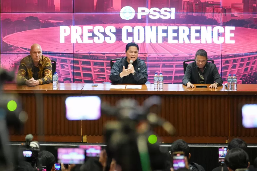 Ketua Umum PSSI Erick Thohir soal rumor Van Bronckhorst jadi pelatih Timnas Indonesia  (Foto: PSSI)