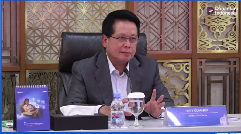 Dirut Bank BRI, Hery Gunadi, mengatakan, Bank BRI meraih laba bersih Rp41,2 triliun. (KONTEKS.CO.ID/tangkapan layar Zoom BRI)