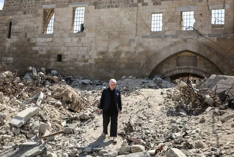 Salah satu toko roti terbesar di Khan Younis mengalami kerusakan parah menyusul dua tahun perang di Gaza. Tempat itu butuh kehadiran pasukan perdamaian untuk menjaga stabilitas. (WFP)