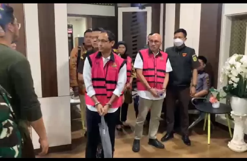 Kejari Jakpus tahan Nadiem Makarim dan 3 tersangka korupsi laptop Chromebook. (KONTEKS.CO.ID/Dok. Kejagung)