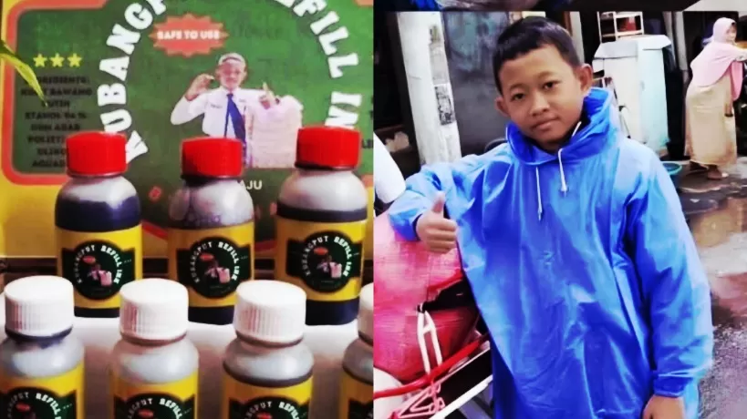 Cerita Raihan Jouzu Syamsudin, sulap 3,12 ton kulit bawang putih jadi tinta spidol ramah lingkungan. (Istimewa)