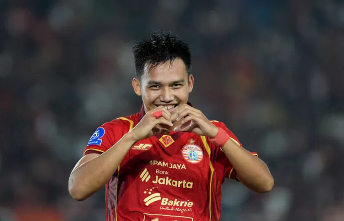 Witan Sulaeman rayakan gol kemenangan Persija atas Persik Kediri (Foto: persija.id)