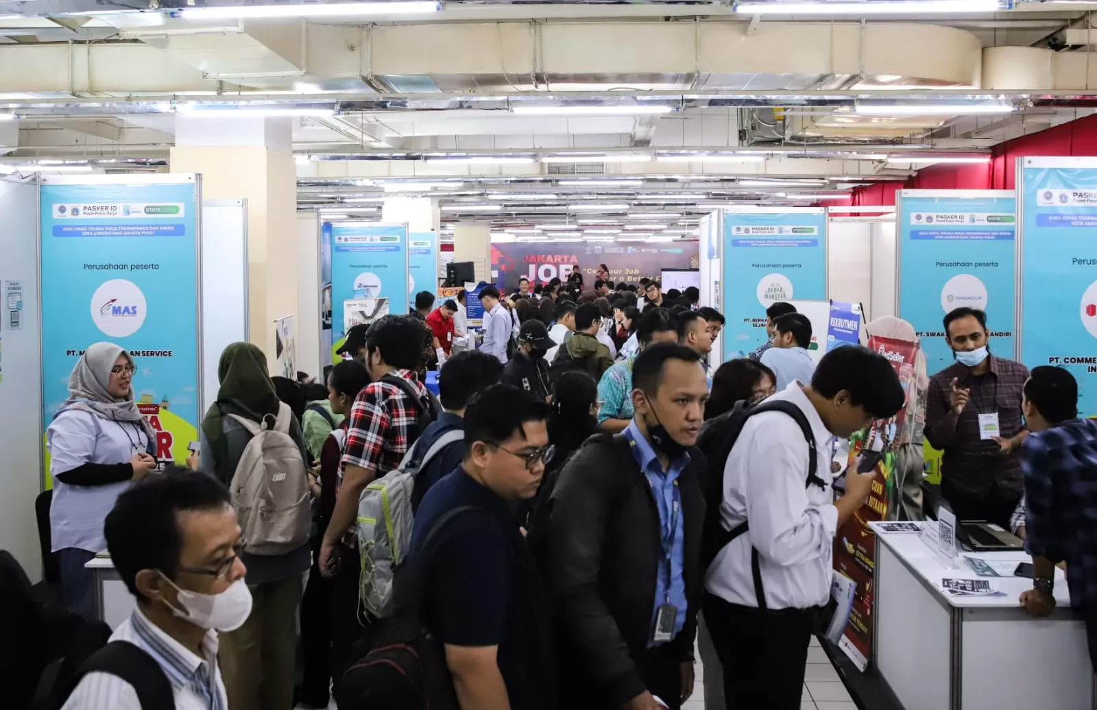 Ilustrasi bursa kerja di Jakarta. (Istimewa)