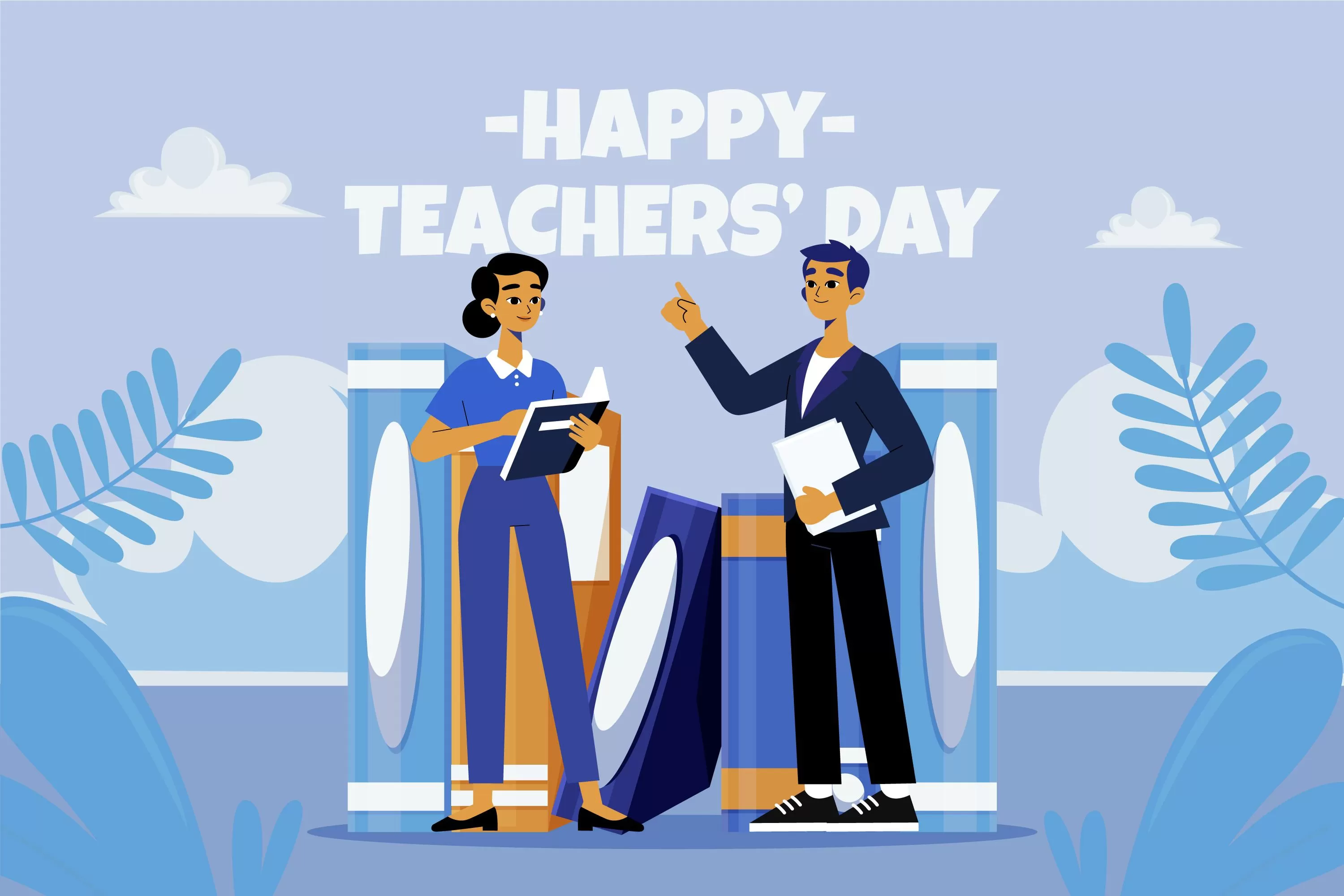 Poster Hari Guru Nasional. (freepik.com)